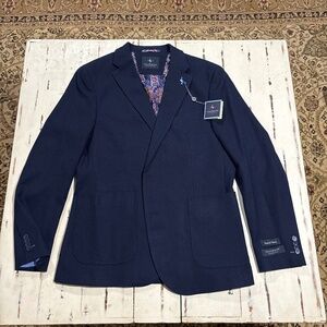TAILORBYRD SOLID TEXTURED SPORT COAT 42Regular Navy - NWT $325